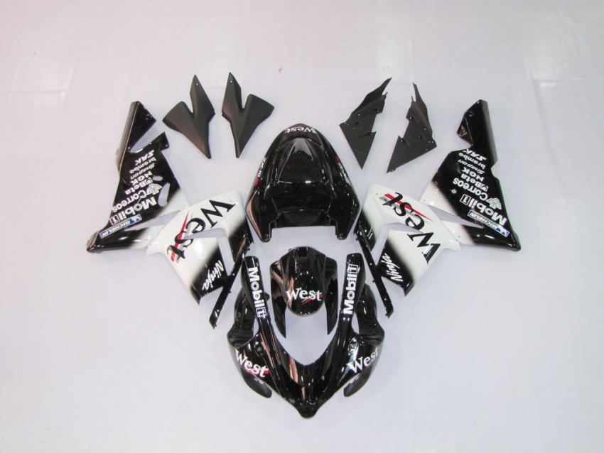 KAWASAKI ZX 10R Carena ABS Anno 2004 - 2005 Kit Fairing Art 02 West Nera MotoGP