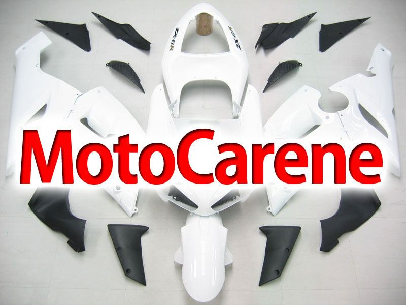 KAWASAKI ZX 6R Carena ABS Year 2005-2006 Kit Fairing Art 34 Bianco Ninja Totale