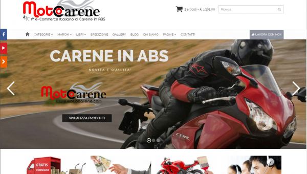 1 E commerce di Carene per Moto in ABS in Italia MotoCarene.com